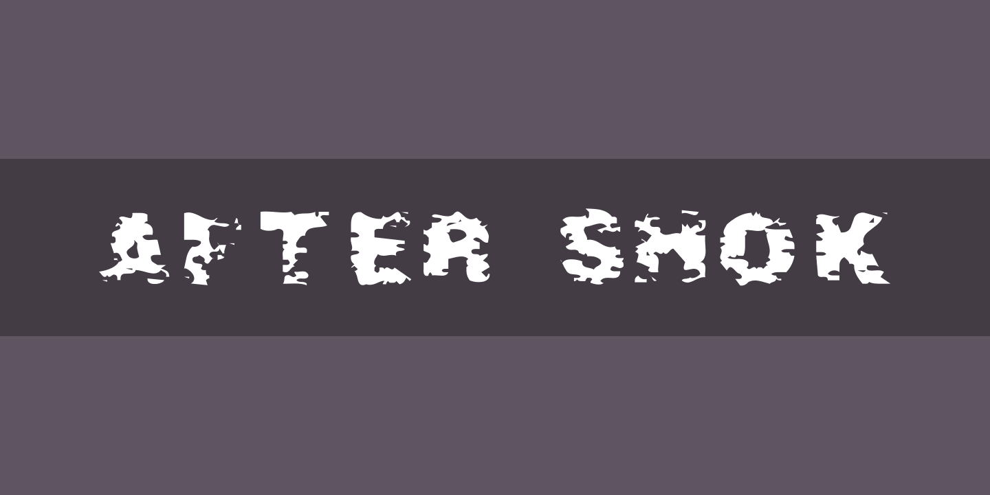 Beispiel einer After Shok-Schriftart